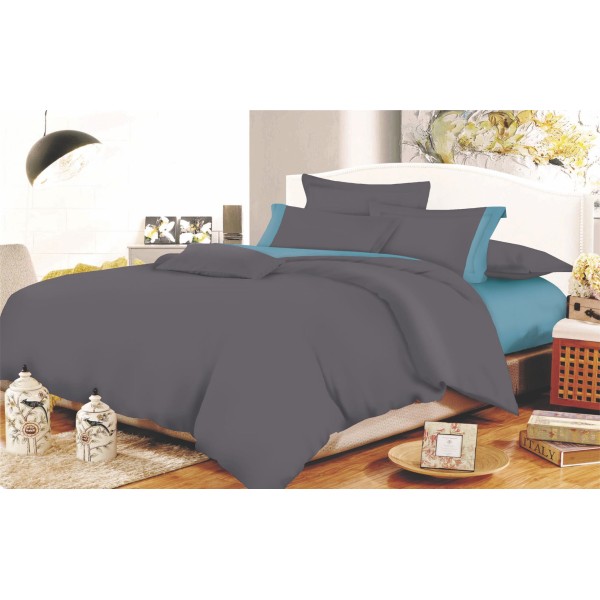 Σετ Σεντόνια Φάσα Polycotton Μονά 160x240εκ. Anthraces-Dolphin Blue Komvos Home 7000009-32