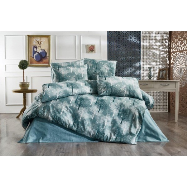 Σετ Σεντόνια Polycotton King 240x270εκ. Forest 313 Petrol Dimcol