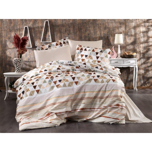 Σετ Σεντόνια Polycotton King 240x270εκ. Ναυσικά 345 Dimcol