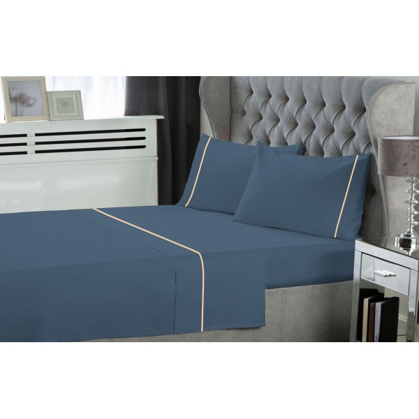 Σετ Σεντόνια Polycotton King 270x300εκ. Dusty Blue Le Blanc 7005967-22