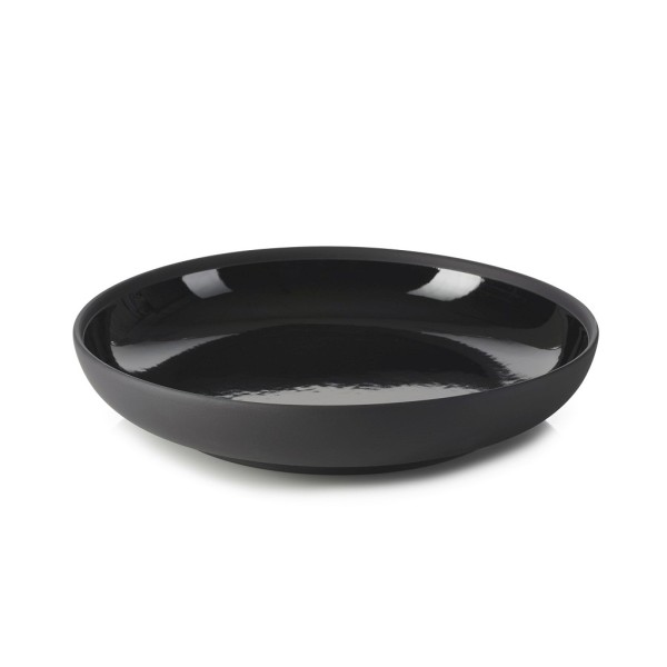 SOLID BLACK GOURMET PLATE 23CM 700ML | Συσκευασία 4 τμχ