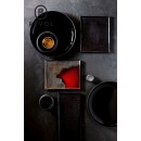 SOLID BLACK GOURMET PLATE 23CM 700ML | Συσκευασία 4 τμχ