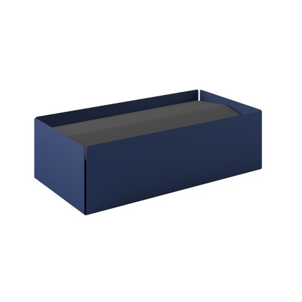 Θήκη Για Χειροπετσέτες Ανοξείδωτη Matt Navy Blue 25x13x7,5εκ. Pam & Co 121-203