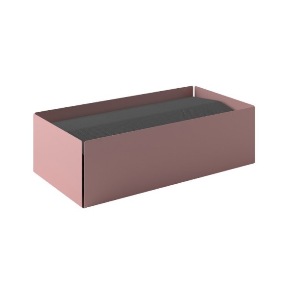 Θήκη Για Χειροπετσέτες Ανοξείδωτη Matt Pink 25x13x7,5εκ. Pam & Co 121-303