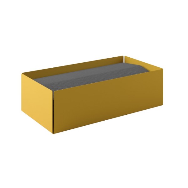 Θήκη Για Χειροπετσέτες Ανοξείδωτη Matt Yellow 25x13x7,5εκ. Pam & Co 121-603