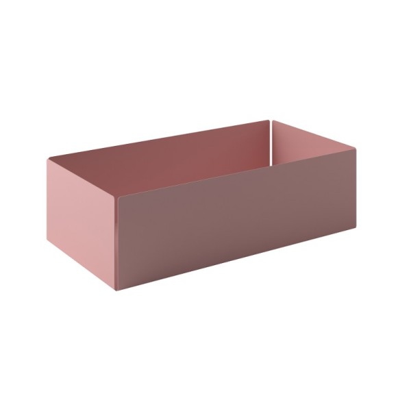 Θήκη Οργάνωσης Ανοξείδωτη Matt Pink 25x13x7,5εκ. Pam & Co 119-303