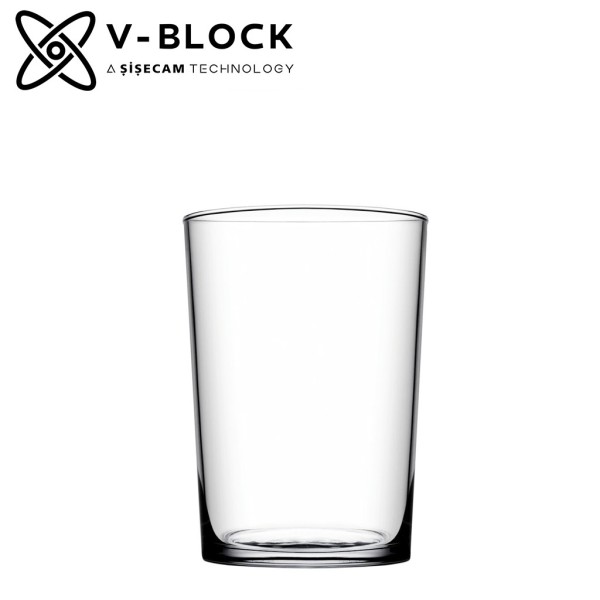 V-BLOCK NEW BISTRO BEER TEMP. 510CC H:12.05CM D:8.8CM P/768 GB6.OB24. | Συσκευασία 6 τμχ